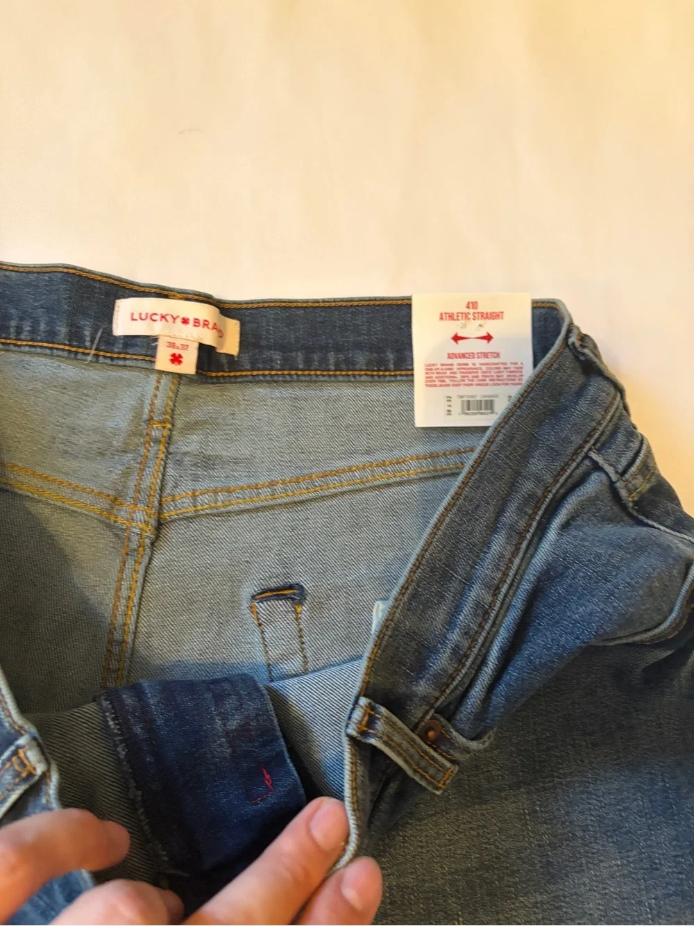Lucky Brand Men's Straight Leg Dark Blue Jeans